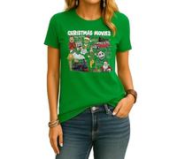Christmas Movies Christmas Film Grinch Griswold Kevin Nightmare Women's T-Shirt, Green, S