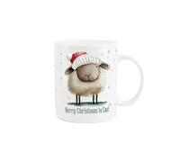 Christmas Mug - Festive Sheep Novelty Pun Animal Gift/Present - Tea Coffee White Bone China Mug