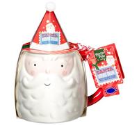 Christmas Mug & Hot Chocolate Set - This Festive Mug And Hot Chocolate Set Is The For Those Who Need A Seasonal Pick-me-up - Includes Hot Chocolate Mix And Mini Mallows (Santa)
