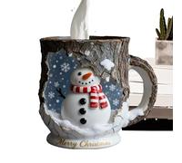 Christmas Mugs - Resin Ergonomic Handle for Drinking Cups - Christmas Tree Design Tea Mug | For Home Use School Use Travel Entry Party Holidays Party Mother Father Wife Friend Husband