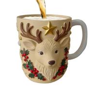 Christmas Mugs, Resin Gingerbread Man Elk Tree, Christmas Mug With Socks, Tree And Ginger - For Tea Milk Water Party Decoration Home Office School Restaurant