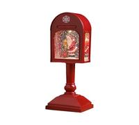 Christmas Music Box - 5x10x18cm 3d Lantern Snow Globe with 8 Songs, Rotating Festive Decoration | for Living Room Table Mantle Holiday Gatherings Seasonal Party Family Celebration Centerpiece Display,