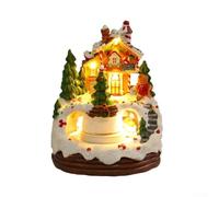 Christmas Music Box House 16cm LED Light Christmas Music Box | Ready for gifting, seasonal joy spreader, dual light and sound, festive creator