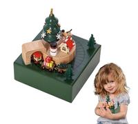 Christmas Music Box,Magnetic Train Holiday Displays Desktop Wooden Handicrafts | Moving Train Music Box Stylish Indoor Decor for Friends Lovers Holidays