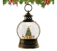 Christmas Music Snowball - Glitter Illuminated Musical Dome, Christmas Characters Moving, Rotating Water Winter Scene with Illuminated Swirl | Enchanting Ornament by