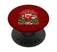 Christmas Music Teacher Crew Santa Reindeer Job Tools PopSockets Adhesive PopGrip