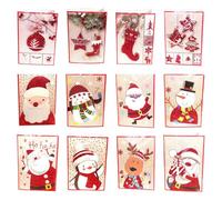 Christmas Musical Greeting Cards 12PCS Mixed Designs with Timeless Tunes & Premium Craftsmanship User Friendly Festival Christmas Cards