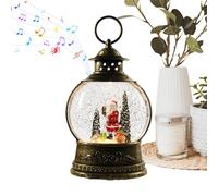 Christmas Musical Snow Globe | Christmas Decoration with USB and Battery - Transparent Musical Water Globe - for Bedroom Living Room Workplace Fireplace Party Indoor