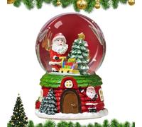 Christmas Musical Snow Globe | Elegant Cartoon Water Music Ball | Battery Powered Crystal Globe Decoration | Holiday Snowball Gift For Kids Adults Shelves Living Room Bedroom Desk Ornament