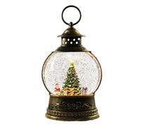 Christmas Musical Snow Globe - USB Powered and Battery Powered Party Decorations | Snow Globe Music Box for Bedroom Living Room Office Fireplace Party and Christmas Gathering Indoor