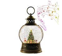 Christmas Musical Snowglobe - Sparkling Musical Snowglobe | USB Powered Seasonal Decoration and Battery Powered for Family, Indoor Parties, Meetings, Rooms, Living Rooms