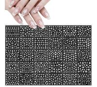 Christmas Nail Stickers White Over 2240-30 Sheets Self Adhesive Nail Stickers Decals - Snowflakes Winter, Stars, Reindeer, Santa Nail Art Design Decoration Accessories