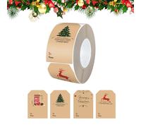 Christmas Name Plate Stickers - Pack of 300 DIY Christmas Seal Stickers Name Tags - Holiday Guest Gift Labels | For Family DIY Craft Lovers Stocking Fillers Children Adults Class