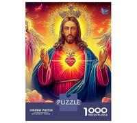 Christmas Nativity 1000 Pc Cardboard DIY Jesus And Disciples Jigsaw, Challenging Puzzle Adults/Teens, Stress Relief, Vibrant Colours & Indoor Leisure 52x38cm/1000pcs