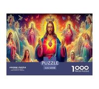 Christmas Nativity 1000 Pc Puzzles for Adults Kids - Religious Figure Jigsaw Puzzle Educational Game Challenge Wall Decoration52x38cm/1000pcs