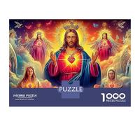 Christmas Nativity 1000 Piece Premium Cardboard Jesus And Disciples Puzzle, Adult Educational Challenge, Stress Relief, Birthday Gift & Wall Decor for Family 70x50cm/1000pcs