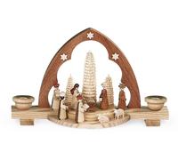 Christmas Nativity Arch Candle Arch Natural Pointed Arch (LxWxH): 30x10x18cm