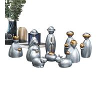 Christmas Nativity, Christian Ornament | Weather-Resistant Collectible Nativity Statue for Christmas Table Centerpiece Showcase School Photoshoot Bookshelf Church Altar
