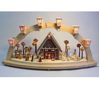 Christmas Nativity Electric Candle Arch 80 cm Window Decoration NEW 01040