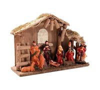 Christmas Nativity Figures - Birth of Jesus Christ Figure - Religious Festive Figure Set as Home Accessory
