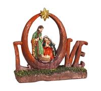 Christmas Nativity Figurine, Beautiful Nativity Design, 17x4.5x16.5cm, Holy Family Statue, Jesus Birth Figurine, Ideal Christmas Decoration, For Home, Table, Fireplace, Bedside, Desk