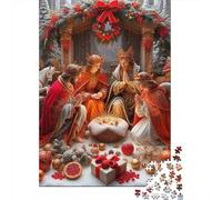 Christmas Nativity Scene 1000 Pieces Jigsaw Puzzles For Adults Challenging Game Stress Relieving Entertainment Exercise The Memory of The Brain For Adults Gifts 500pcs (52x38cm)