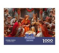 Christmas Nativity Scene 1000 Pieces Jigsaw Puzzles For Adults Family Challenge Toys Stress Relieving Entertainment Cultivate The Spirit of Teamwork for Men, Women, Elders, Seniors 70x50cm/1000pcs