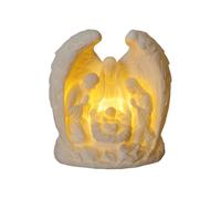 Christmas Nativity Scene Candles, 3D Religious Nativity Scene Figurines with LED Candle Light, Holy Family Tabletop Scenes Indoor Nativitys Angel for Holiday Birthday Party Church Home