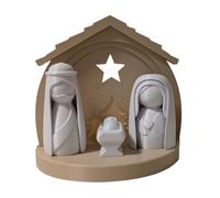 Christmas Nativity Scene for Indoor Use, with Lighting for a Small Religious Representation, Christmas Decoration for the Holidays with Nativity Set - For Dining Table, Fireplace, Living Room