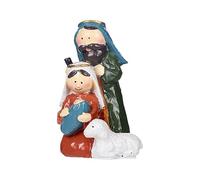 Christmas Nativity Scene - Resin Nativity Decoration | Holy Family Eating Scene with Figures of for Table, Coat, Shelf, Church, Living Room, Holiday Home, Festival, Dice