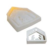 Christmas Nativity Scene Silicone Mould - Tealight Candle Holder Mould,Silicone Molds For Christmas Decoration,For Scented Candles Crafts Plaster Resin Clay Halloween