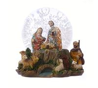 Christmas Nativity scene snow globe gift waterball 10cm Holy Family Jesus shepherd ornament