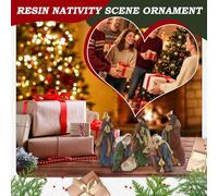 Christmas Nativity Set | Classic Religious Collectible - Nativity Figurines Christmas Statues - for Windowsill Church Porch Dining Table School Children Adults Mother Friends Christians