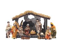 Christmas Nativity Set, Nativity Scene Ornament, With Stable Figures Crib, Traditional Christian Christmas Decorations Figures Gift