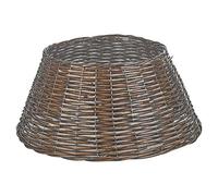 Christmas Natural Large Willow Wicker Woven Rattan Tree Skirt Base Cover Stand (Brown)