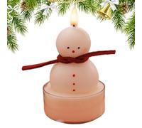 Christmas Natural Soy Wax Tealights | Cartoon Handmade Candles,Winter Holiday Scented Candles Tealights for Grandma, Godmother, Coworker