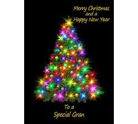 Christmas New Year Card For Gran -