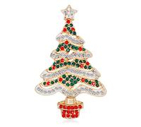 Christmas New Year Star Tree Brooch Banquet Pins Decorations Badge Very Practical and Popular Practical Treatment