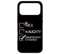 Christmas Nice Naughty Insufficient Evidence Xmas Men Women Case for iPhone 17 Pro Max