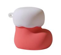 Christmas Night Lamp, Silicone Festive Light, Rechargeable Tap Control Nightlight, Soft Glow Ambient Illumination, 7x7x9.9cm, for Bedroom Nursery Living Room Desk