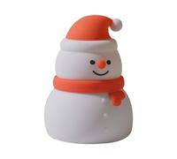 Christmas Night Lamp, Silicone Festive Light, Rechargeable Tap Control Nightlight, Soft Glow Ambient Illumination, 7x7x9.9cm, for Bedroom Nursery Living Room Desk