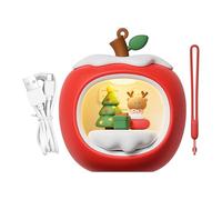 Christmas Night Light - Dimmable Fruit House Shape Night Light USB Rechargeable Cute Christmas Illumination for Girls Teens Couples Women Bedroom