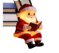 Christmas Night Lights, 20cm LED Santa Claus Reading Book Lamps, for Kids Room, Desk, Table, Bath Bathroom, Nightstand, Reading, Sleeping