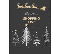 Christmas Night Shopping List Christmas Tree Holiday Gift Notebook, Journal. Diary, Logbook Budget Planner
