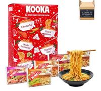 Christmas Noodles Advent Calendar 2025 - 12 Days of Instant Ramen, Assorted 12 x 85g Flavours with Xmas Tree Decoration - Fun & Unique ChristmasGift for Women