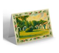 CHRISTMAS NOTELET - A Few Chalets, St Mary's Camp, Brixham - Vintage Art Style