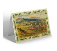 CHRISTMAS NOTELET - Abbey Craig from the Gowan Hill, Stirling - Vintage Art Style