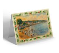 CHRISTMAS NOTELET - Argyle Place & Bay from Esplanade, Rothesay - Vintage Art Style