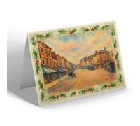 CHRISTMAS NOTELET - Ashby-de-la-Zouch (a) - Vintage Art Style