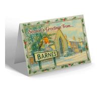 CHRISTMAS NOTELET - Barnes - St. Osmond's Roman Catholic Church - Vintage Design